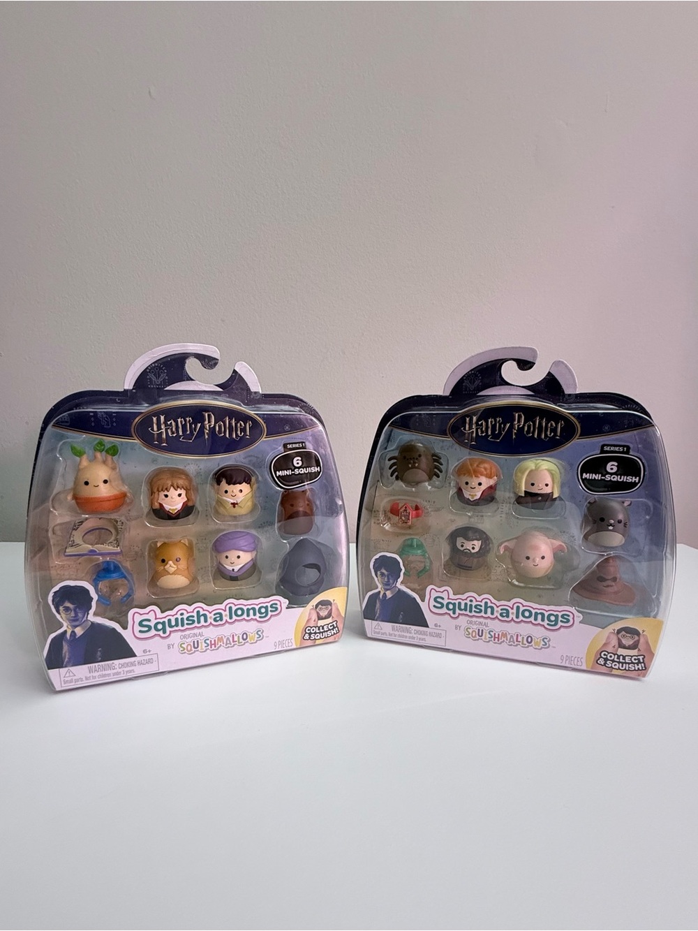 NEW Set of 2 Squish-a-longs Harry Potter 6-Packs by Original Squishmallows